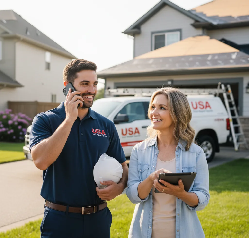 USA Roof Repair Experts customer support in Mulkeytown